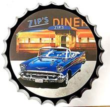 Royal Tin Sign Bottle Cap Metal Tin Sign Vintage Car Garage Diameter 13.8 inches, Round Metal Signs for Home and Kitchen Bar 2024 - buy cheap