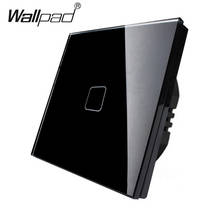 1 Gang 1 Way 2 Way Wall Touch Sensor Switch Glass Panel Wallpad Electrical Light Button for UK EU 110V-240V 2024 - buy cheap