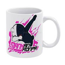 Dankanronpa monokuma caneca branca cerâmica branca xícara de chá presente de aniversário copos de leite e canecas danganronpa monokuma dab anime urso 2024 - compre barato