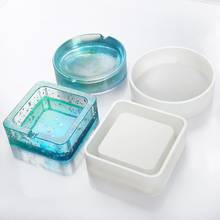Resin Silicone Mold Resin Art Molds Include Round Square Resin Casting Molds for Concrete DIY Ashtray 2024 - buy cheap