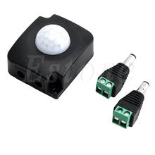 Interruptor de Sensor de movimiento L9BE 24V DC 12V 10A PIR para tira de luz LED, tiempo de retardo ajustable 2024 - compra barato