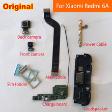 Оригинальный USB-порт для зарядки задней камеры Xiaomi Redmi 6A, сенсор, гибкий кабель, фронтальная камера, громкоговоритель 2024 - купить недорого