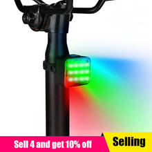 Bicycle Light Waterproof Rear Tail Light LED USB Rechargeable Mountain Bike Cycling Light Taillamp Safety Warning Light color 2024 - buy cheap