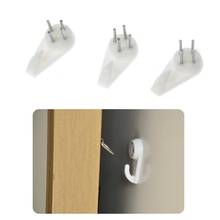 50 Pcs Plastic Invisible Traceless Wall Mount Photo Picture Frame Nail Hook Hanger  2024 - buy cheap