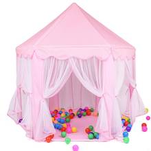 2020 детская палатка игрушка Портативный Крытый Открытый принцесса играть дом замок шестиугольник 2024 - купить недорого