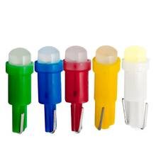 1000Pcs T5 37 58 73 74 W3W W1.2W COB Led Bulbs Car Gauge Speedo Dash Lamp Dashboard Instrument Light White Blue Red Green Yellow 2024 - buy cheap