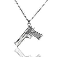 New STG Game Playerunknown's Battlegrounds Gun Necklaces Weapon Model Link Chain Pendant Neck Chain For Men Hip Hop Jewelry 2024 - buy cheap