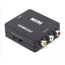 HANNORD HDMI к RCA AV CVBS компонентный конвертер Scaler 1080P адаптер кабель коробка для Monito L/R видео HDMI2AV HD Поддержка NTSC PAL 2024 - купить недорого