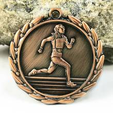 Athletics Medal Running Sports Medal Metal Competition Gold And Silver Bronze Club School Factory Sports Event Medal 2021 2024 - buy cheap
