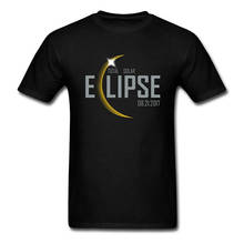Design criativo da astronomia total solar camiseta corona elipse Camiseta masculina de mangas curtas, gola redonda, tamanho novo, verão 2024 - compre barato