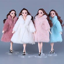 Plush Coat Winter Wear Clothing Outfit Clothes For 1/6 BJD Xinyi FR ST Barbie Doll / gifts for girls 2024 - buy cheap