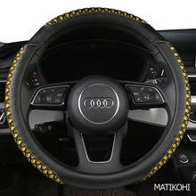 MATIKOHI Carbon Fiber Leather Car Steering Wheel Cover For C1 C3 C4 C5 DS4 DS5 Berlingo B9 Xsara Picasso Jumpy Saxo Spacetourer 2024 - buy cheap