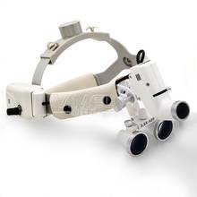 Стоматологическое оборудование хирургические медицинские стоматологические лупы стоматологические очки 3.5X 420 мм светодиодный светильник лампа 2024 - купить недорого
