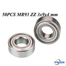 50pcs/Lot ABEC-5 R-930ZZ MR93ZZ MR93Z MR93-2Z MR93 ZZ 3x9x4 mm Steel Metal seal Miniature High quality Deep Groove Ball Bearing 2024 - buy cheap