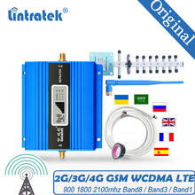 FreeShipping Lintratek Russia Signal Repeater 2G GSM 900Mhz 2G Repetidor 900MHz 65dB Cellular Phone Signal Booster 2G 3G Antenna 2024 - buy cheap