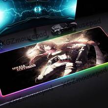 Xgz-mouse pad gamer extra grande com trava preta rgb, tapete de borracha antiderrapante para mesa de computador personalizado, para lol csgo 2024 - compre barato