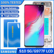 Pantalla LCD 100% Original de 6,7 pulgadas para SAMSUNG Galaxy S10 5G G977F, reemplazo de digitalizador de pantalla táctil de SM-G977B con Paquete de Servicio 2024 - compra barato