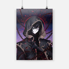 Home Decoration Painting Mysterious Long Black Hair Anime Wall Art Print Modern Poster Canvas Cuadros Modular Picture For Gift 2024 - buy cheap