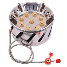 Stainless Steel 9-head Camping Stove Gas Burner Outdoor Camping Picnic Tour Portable 9 Holes Stove 2024 - buy cheap