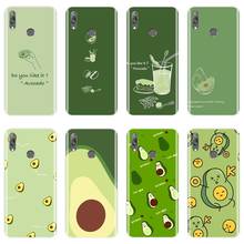 Green Avocado Funny Cute Simple Phone Case Silicone For Huawei Y5 Y6 Y7 2019 Back Cover For Huawei Y6 Y7 Y9 Prime Pro 2019 2024 - buy cheap