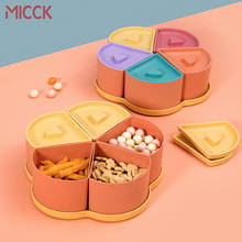 MICCK New Creative Candy Box European-Style Plastic Snack Nut Tray Dried Fruit Storage Tray Living Room Fruit Organizer Storage 2024 - buy cheap