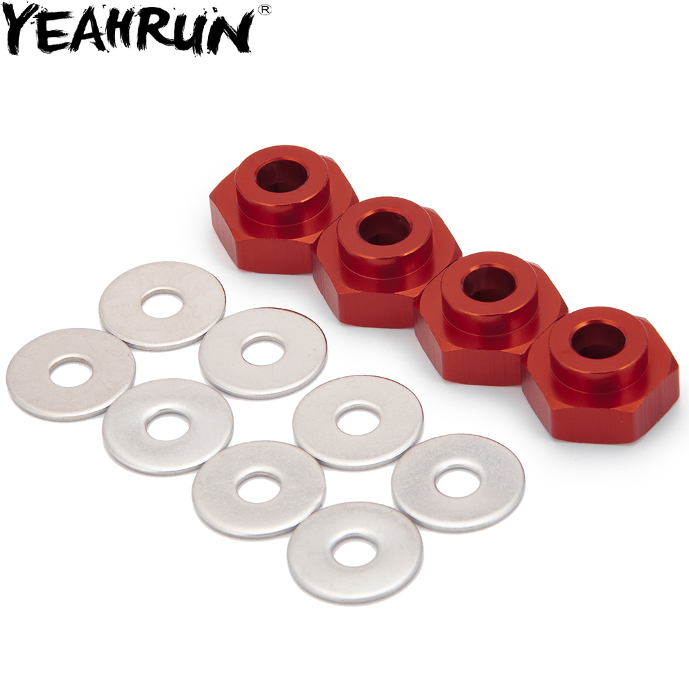 4Pcs 12mm Hex Wheel Hub 15/20/25/30mm Widen Adapters For AXIAL SCX10 RC Crawler