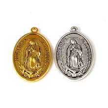 20pcs Zinc Alloy Our Lady OF Guadalupe DIVINO NINO YO Reinare Charm Beads 26X44mm Pendant 2Colors Optional A-552 2024 - buy cheap