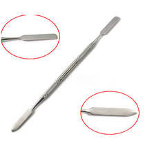 Espátula mezcladora de acero inoxidable para manicura, herramienta de barra Dental, espátula para manicura, espátula para uñas maquiagem, herramientas de maquillaje de 16,7 cm 2024 - compra barato