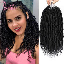 Bomb Spring Twist Crochet Hair Prelooped Synthetic Braids Hair Extension 14 Inch for Women SOKU Mini Passion Twist Dreadlocks 2024 - buy cheap