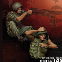 1/35 Resin Figure Model kits Military theme  two figures Unassambled Unpainted C543 2024 - buy cheap