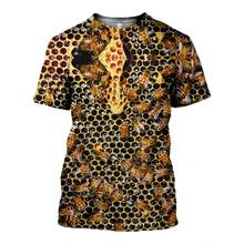 PLstar Cosmos 2020 summer New Fashion animal TShirt insect Bee Printed Men Women Tshirt O-Neck Tops Casual Harajuku 3D T-shirt 2024 - buy cheap