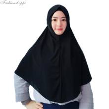 Одна деталь Hijab шарф Мусульманский Amira молитва жен шляпа Для женщин Исламская Головные уборы накладные тюрбан, головной платок полное покрытие ноги Услуги 2024 - купить недорого