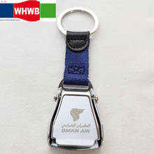 Omanair airline Shiny finish Airplane seat belt buckle keychain flight lover Oman air airways  key chain gift key ring 2024 - buy cheap