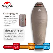 Naturehike-saco de dormir impermeable 20D 380T, de nailon, cálido para momia, 750FP, profesional, para acampar al aire libre y senderismo 2024 - compra barato