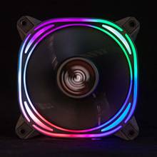 6 Pin 7 Blades RGB LED Case Fan 120mm Fans Silent Sleeve Desktop PC Fan Computer Cooling Cooler CPU Coolers Radiators for PC 2024 - buy cheap