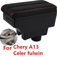 For Chery A13 / Celer fulwin armrest box central Store content box with USB interface 2024 - buy cheap