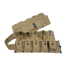 WWII WW2 US ARMY TEN CELL CANVAS POUCH TACTICAL POCKETS TOOL POUCH BAG KHAKI 2024 - buy cheap