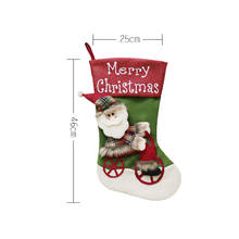 49x25cm Large Christmas Stockings Christmas Xmas Tree Hanging Party Tree Decor Santa Stocking Sock Gift Candy Bags navidad 2024 - buy cheap