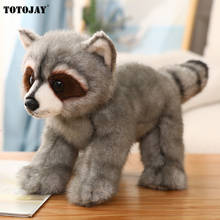 1pc 38CM Simulation Fox&Raccoon Plush Toy Doll Stuffed Lifelike Animals Toys for Children Home Decor Cute Gift for Kids Girls 2024 - buy cheap