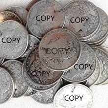 Um conjunto de (dólar morgan + dólar da paz) prata chapeado cópia moeda (121 peças) 2024 - compre barato