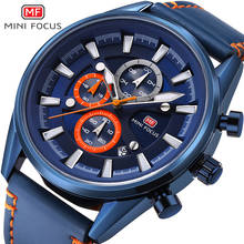 MINI FOCUS Men Watch Fashion Sport Men Watches Analog Date Clock Leather Military Waterproof Men Quartz Watch Relogio Masculino 2024 - buy cheap