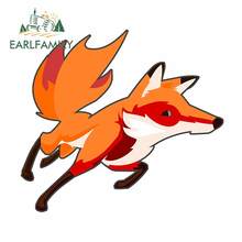 EARLFAMILY 13cm x 12cm for Running Fox Head Car Stickers Personality Laotop Car Styling Refrigerator Windshield VAN Decal 2024 - buy cheap
