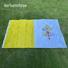 Бесплатная доставка, флаг aerlxemrbrae, флаг Ватикана, христианский флаг, баннер с крестом, баннер для церкви 2024 - купить недорого