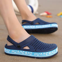 Sandálias masculinas de verão, sapatos aquáticos, plataforma preta, sandálias de praia, chinelos masculinos, sapatos de plástico eva 2024 - compre barato