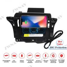 Carregador sem fio para smartphone roewe rx5 2017 a 2018, sensor infravermelho, compatível com iphone xs xr x 11, huawei p30 p40