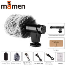 MAMEN-micrófono Super HD para cámara, 3,5mm, para VLOG, fotografía, entrevista, grabación de vídeo Digital para teléfono inteligente 2024 - compra barato