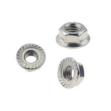 DIN6923 M3 M4 M5 M6 M8 M10 M12 304 Stainless Steel Hexagon Flange Nuts Pinking Slip Locking Lock Nut 2024 - buy cheap