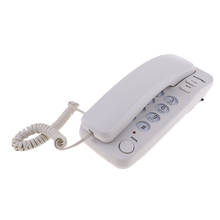 Durable Mini Corded Wall Telephone Home Office Desktop Desk Table Phone 2024 - buy cheap