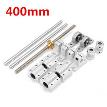 DANIU 15pcs 400mm CNC Parts Steel Optical axes Guide Bearing Housings Rail Shaft Support Lead Screws Rod Slide Bushing Set 2024 - buy cheap