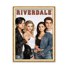 Riverdale-Kit de bordado de punto de cruz 11CT, juego de costura artesanal, hilo de algodón, lienzo impreso, decoración del hogar, envío directo 2024 - compra barato